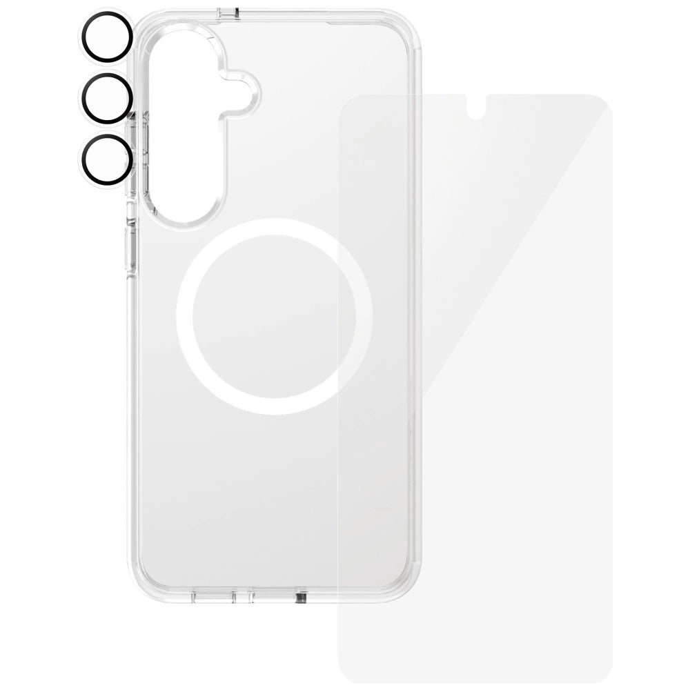 CARE af PanzerGlass Flagship 3in1 Case + Glass + Lens Protective Kit til Samsung Galaxy S25+
