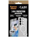 CARE af PanzerGlass Flagship 3in1 Case + Glass + Lens Protective Kit til Samsung Galaxy S25+