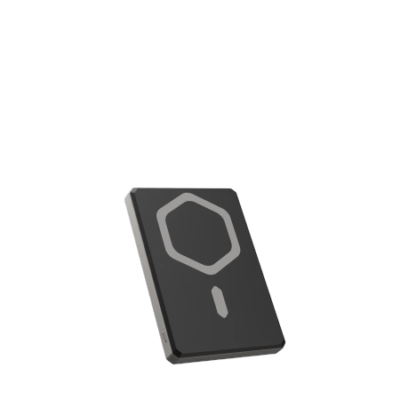 Powerbank UAG Ultra Slim 5K 5000 mAh med stand 10W USB-C kabel kompatibel med MagSafe - titanium