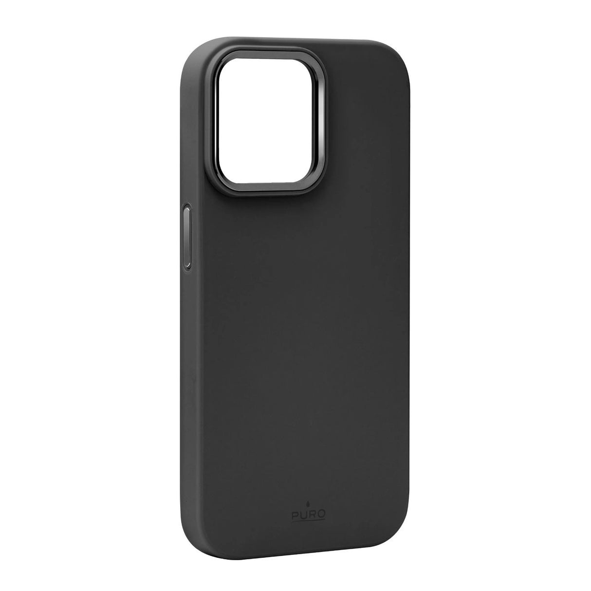 Puro Icon Mag Pro Silicone Case med MagSafe med metalknapper til iPhone 15 Plus - sort