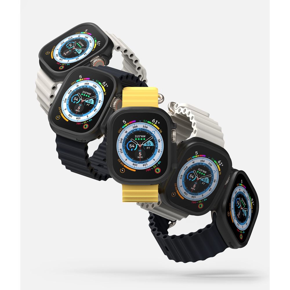 Ringke Slim 2-pack Case for Apple Watch Ultra 1/2 (49mm) - Clear and Matte Black