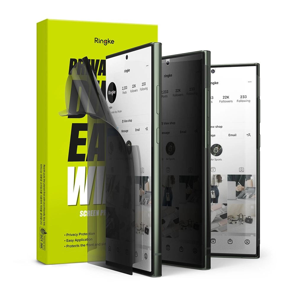 Ringke Dual Easy Privacy Screen Protector til Samsung Galaxy S23 Ultra