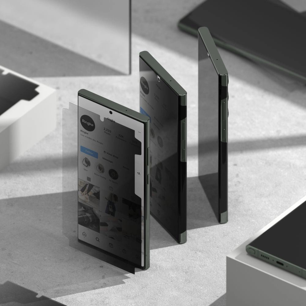 Ringke Dual Easy Privacy Screen Protector til Samsung Galaxy S23 Ultra