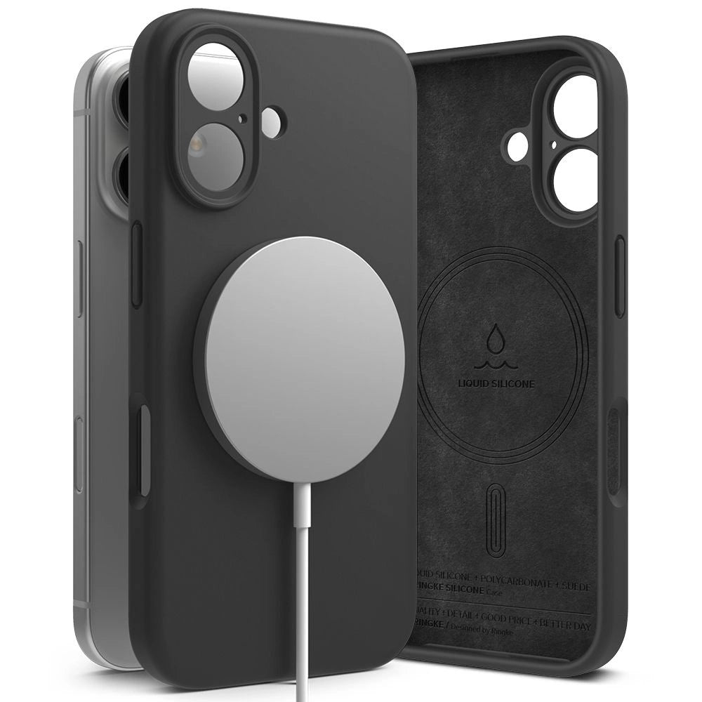 Ringke Silicone MagSafe iPhone 16 Case - sort