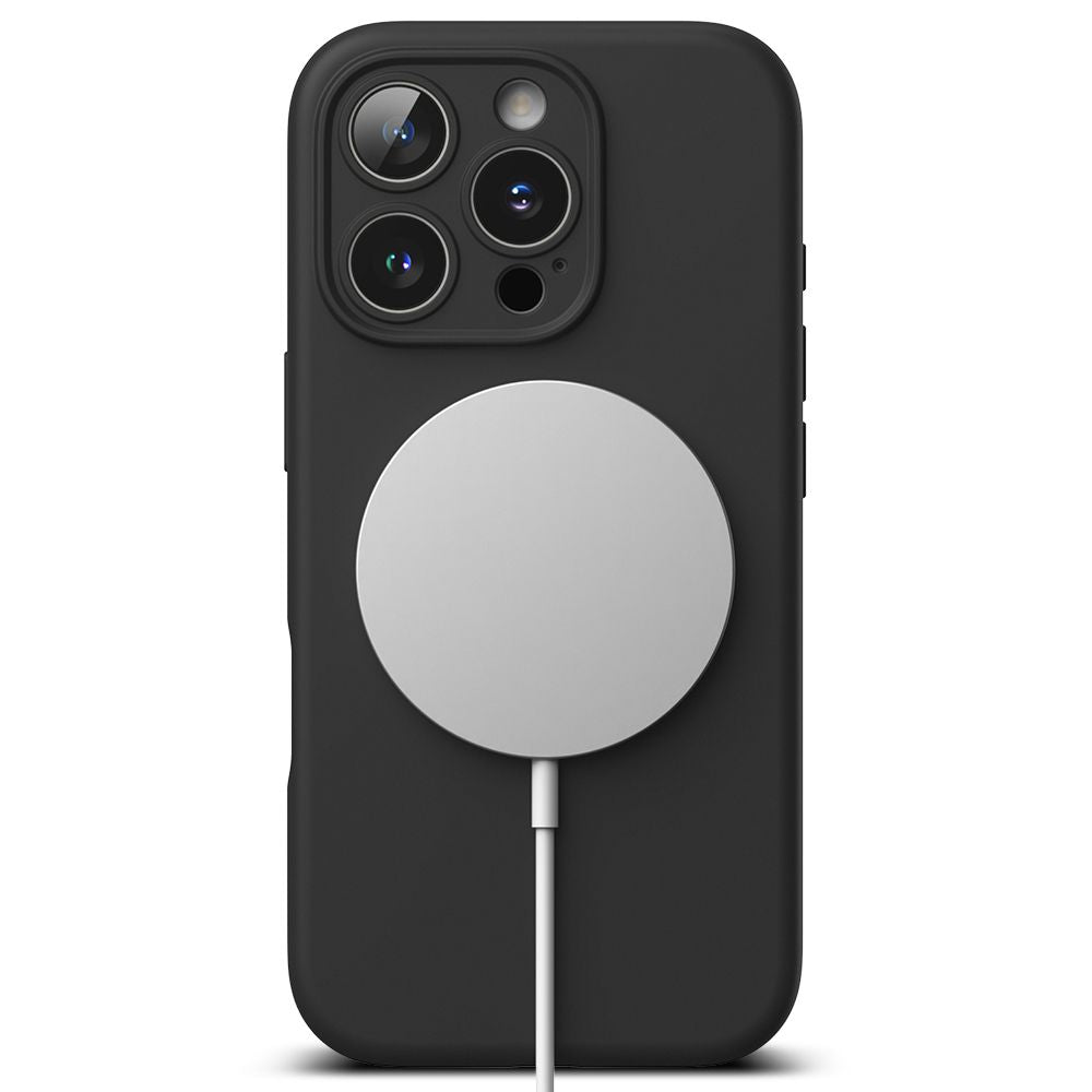 Ringke Silicone MagSafe iPhone 16 Pro Case - sort
