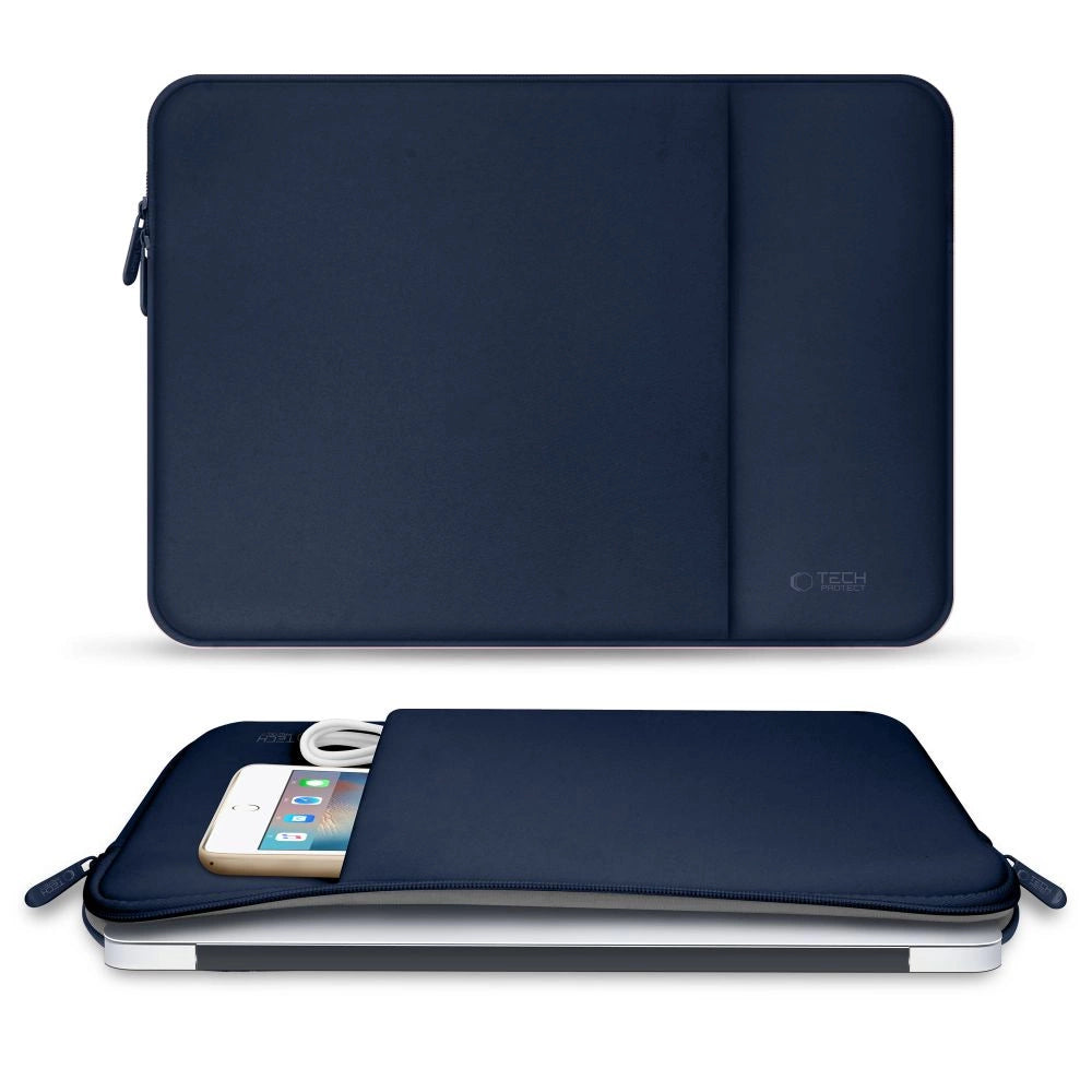Tech-Protect Neoprene 13" Laptop Case - Navy Blue