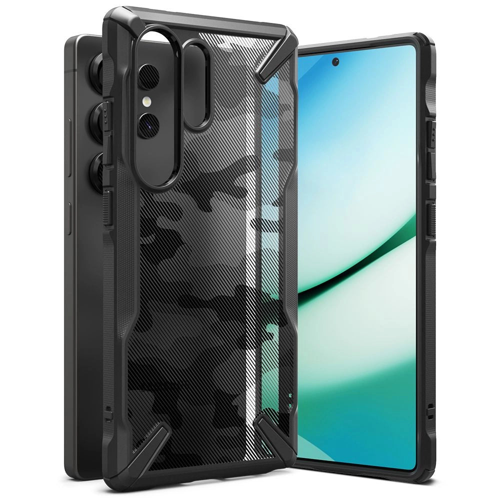 Ringke Fusion X Case til Samsung Galaxy S25 Ultra - sort camouflage