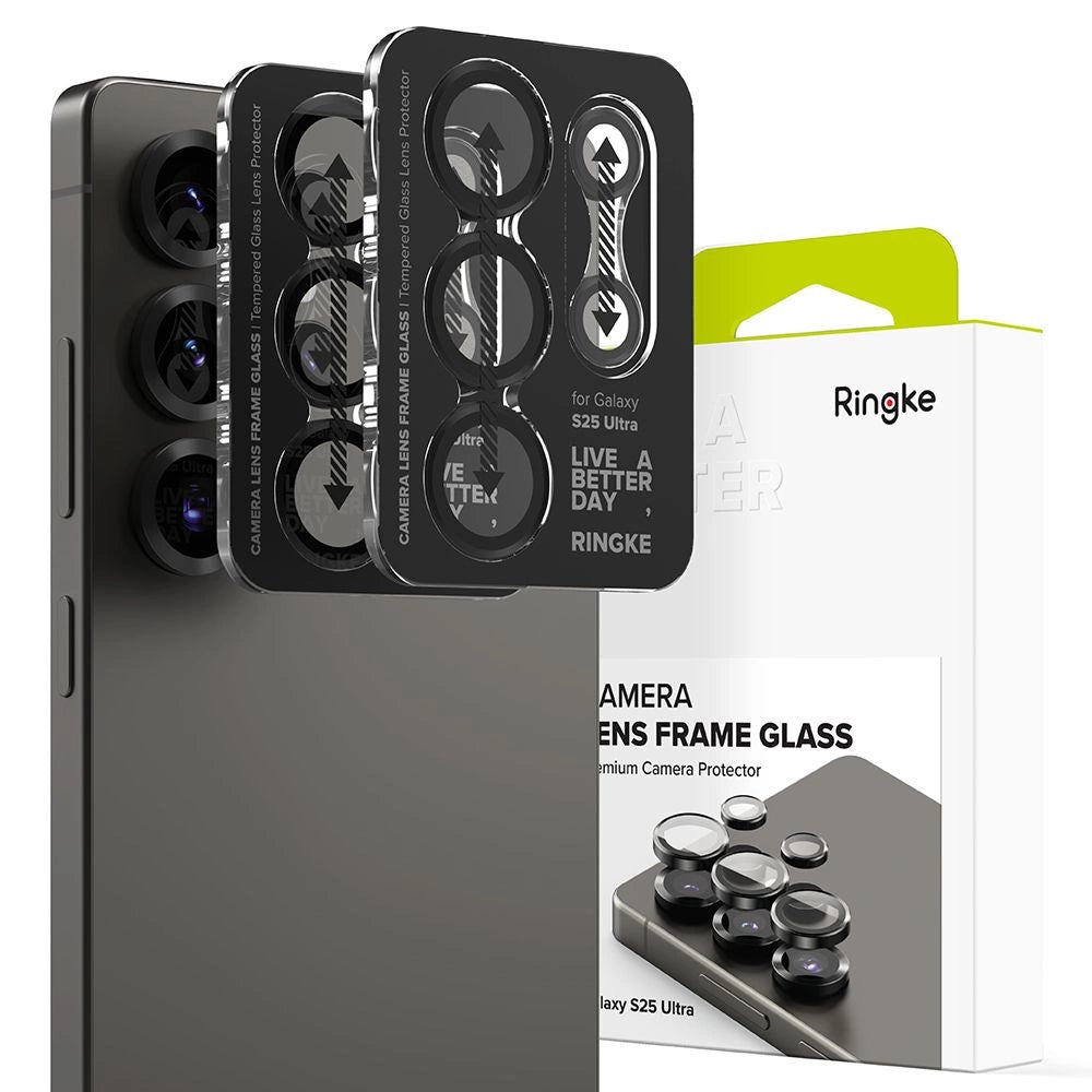 Ringke Camera Frame Protector 2-pack til Samsung Galaxy S25 Ultra - sort