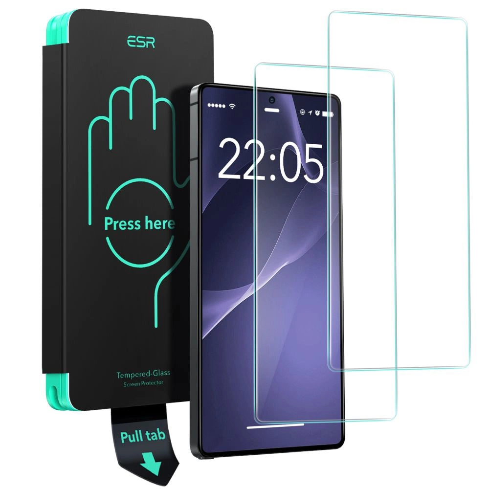 2-pakke ESR-temperet glas til Samsung Galaxy S25 Ultra - gennemsigtigt
