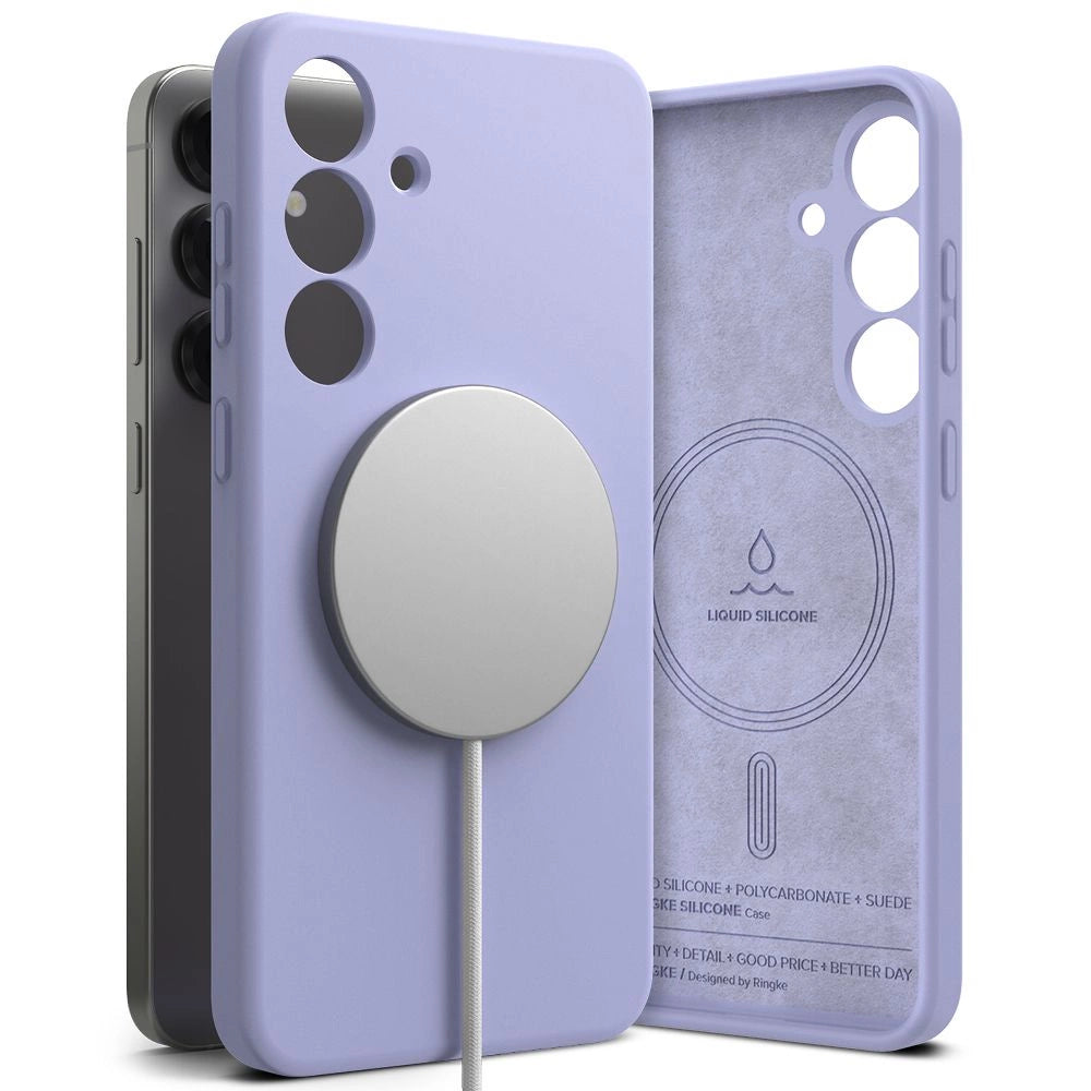 Ringke Silicone MagSafe Case til Samsung Galaxy S25+ - lilla