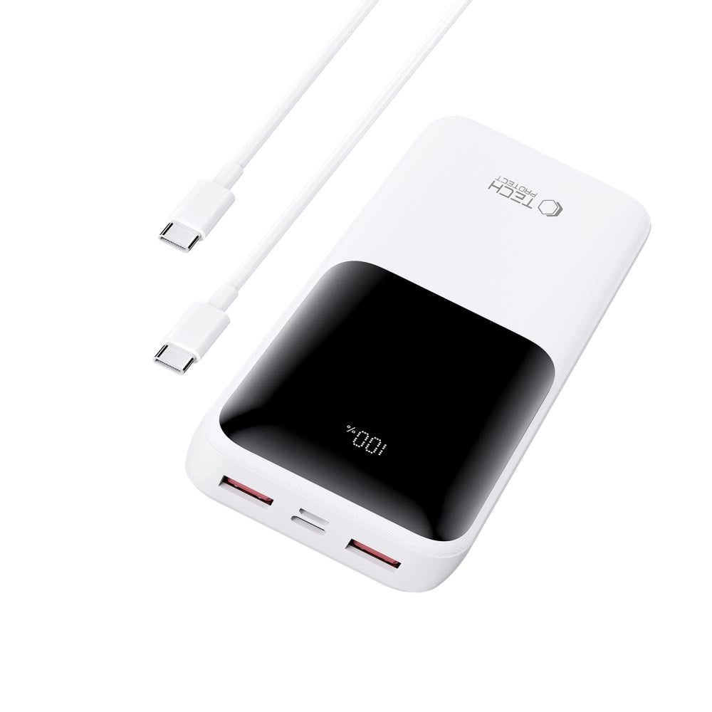 Powerbank Tech-Protect PB02 20000mAh 22,5W - hvid