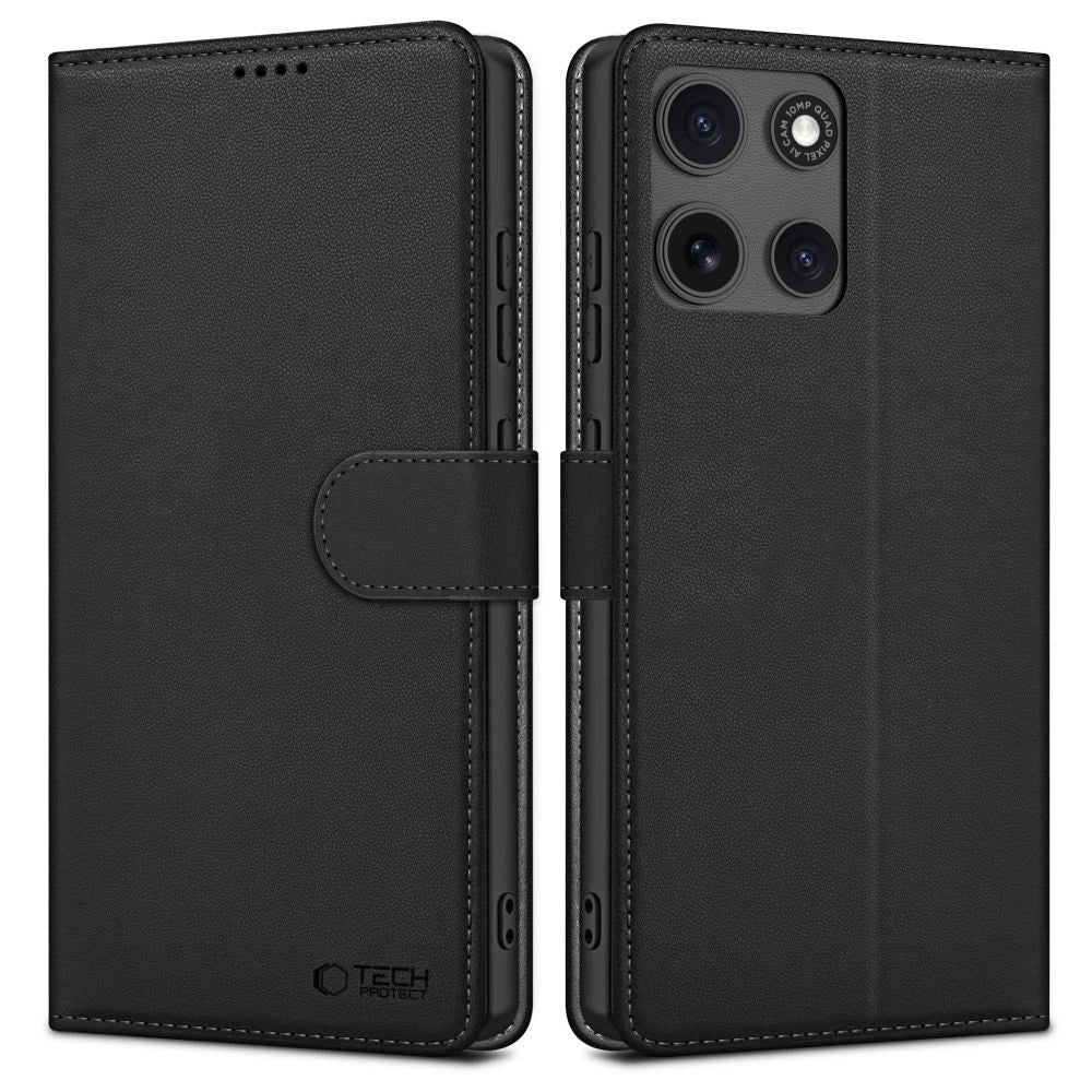 Tech-Protect Wallet Case til Motorola Moto G15 / G15 Power - sort
