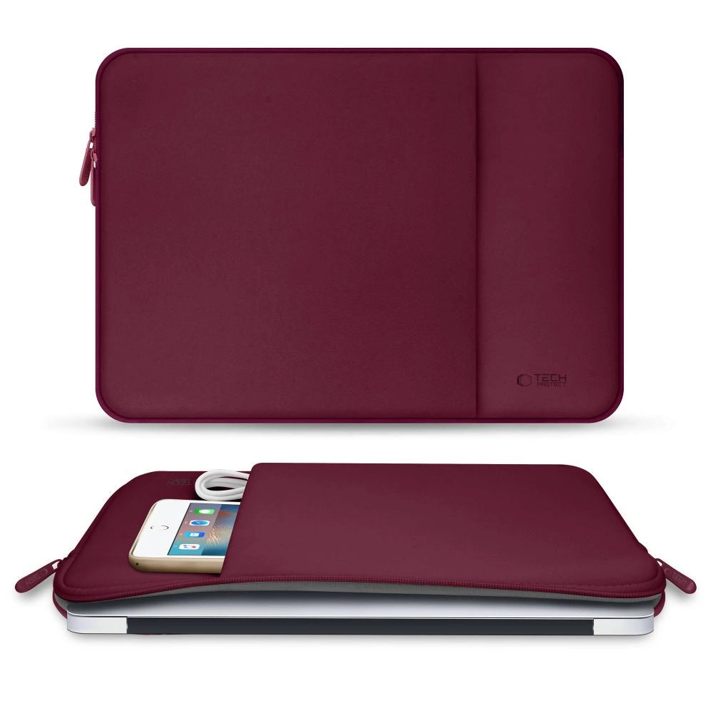 Tech-Protect Neopren Laptop Case 15-16" - Burgundy