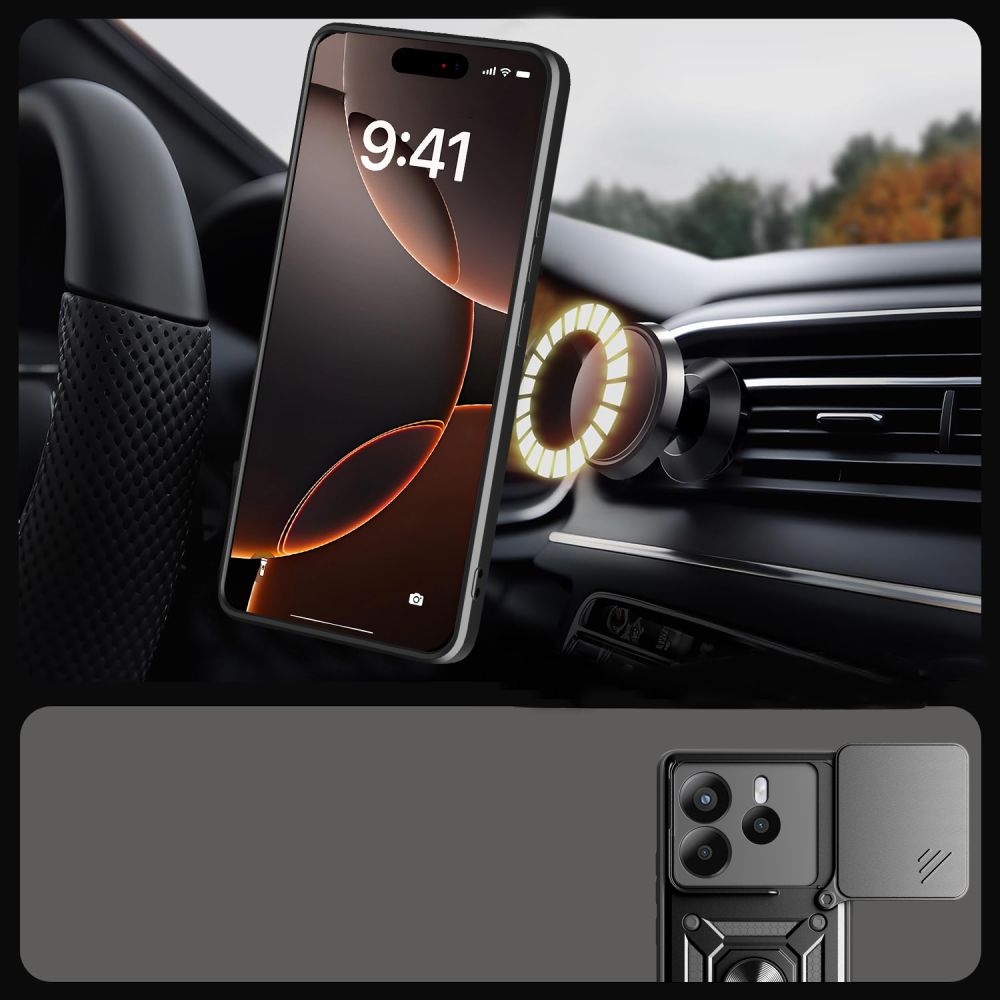 Tech-Protect CamShield Pro Case til Xiaomi Redmi Note 14 5G - Matte Black
