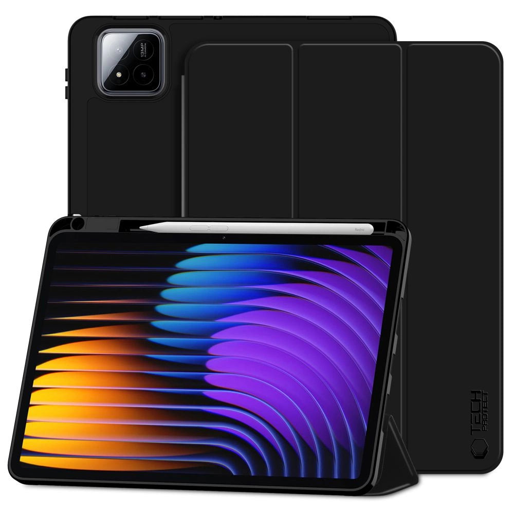 TechProtect SmartCase Pen-kasse til Xiaomi Pad 7 / 7 Pro - sort
