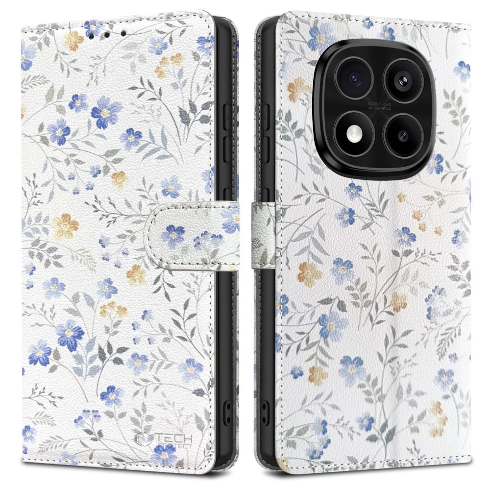 Tech-Protect Wallet Case til Xiaomi Redmi Note 14 Pro 5G / 14 Pro+ 5G / Poco X7 5G - Margheriter med blade