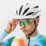 Rockbros Photochromic Cycling Glasses with UV Protection and Corrective Insert - Green