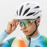 Rockbros fotokromiske cykelbriller med UV-beskyttelse og korrigerende indlæg - grøn