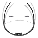 Rockbros Cycling Glasses Photochromic, with UV Protection and Corrective Insert - Transparent Black