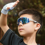Rockbros Kids Cykelbriller, Polariseret, UV-beskyttelse, Børns - Hvid