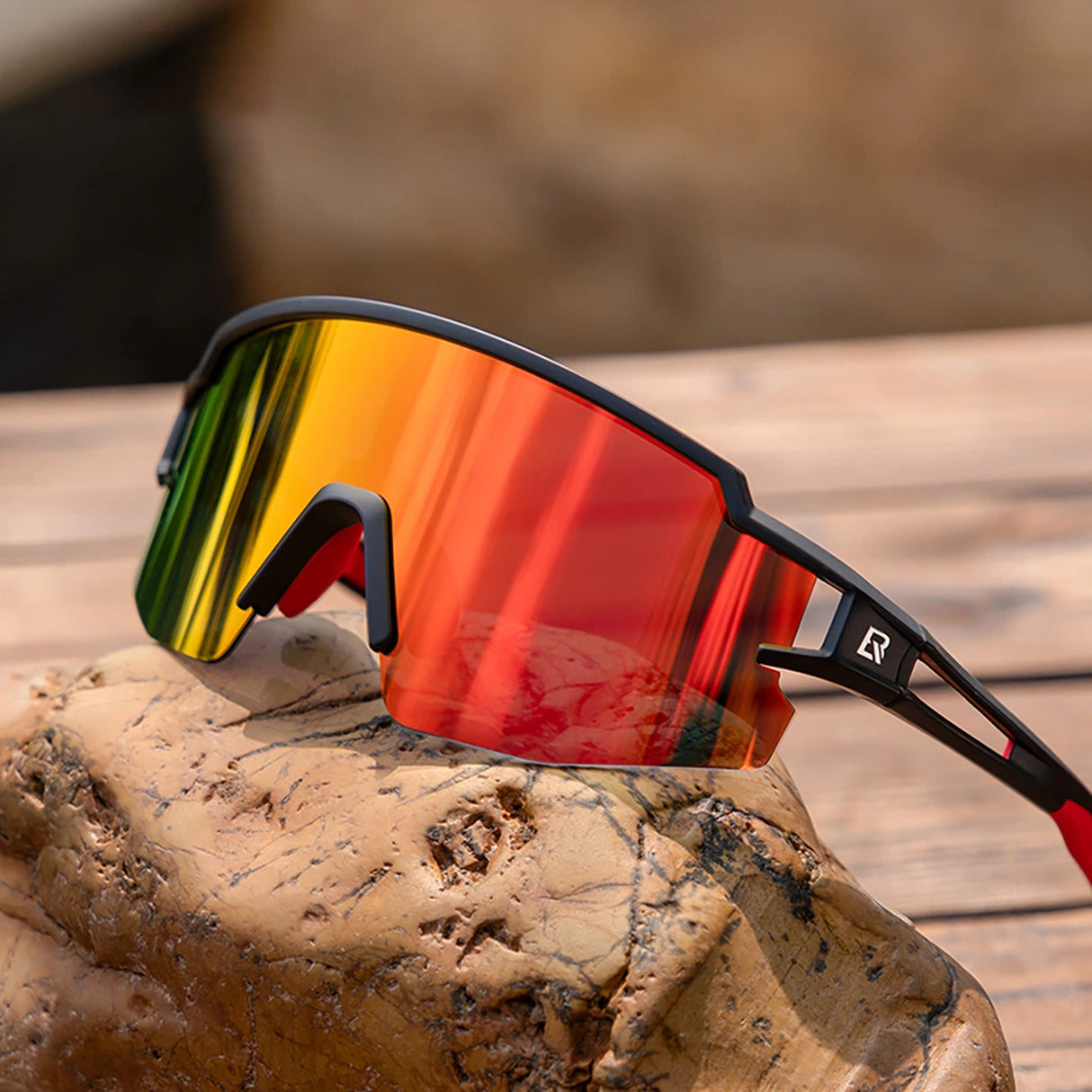 Rockbros Kids cykelbriller, polariserede, UV-beskyttelse, sorte