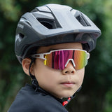 Rockbros Kids Cykelbriller, Polariseret, UV-beskyttelse, Børns - Hvid
