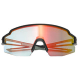 Rockbros cykelbriller fotokromisk UV-beskyttelse med korrigerende indsæt orange linser - sort