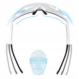 Rockbros Cycling Glasses Photochromic with UV Protection and Corrective Insert - White