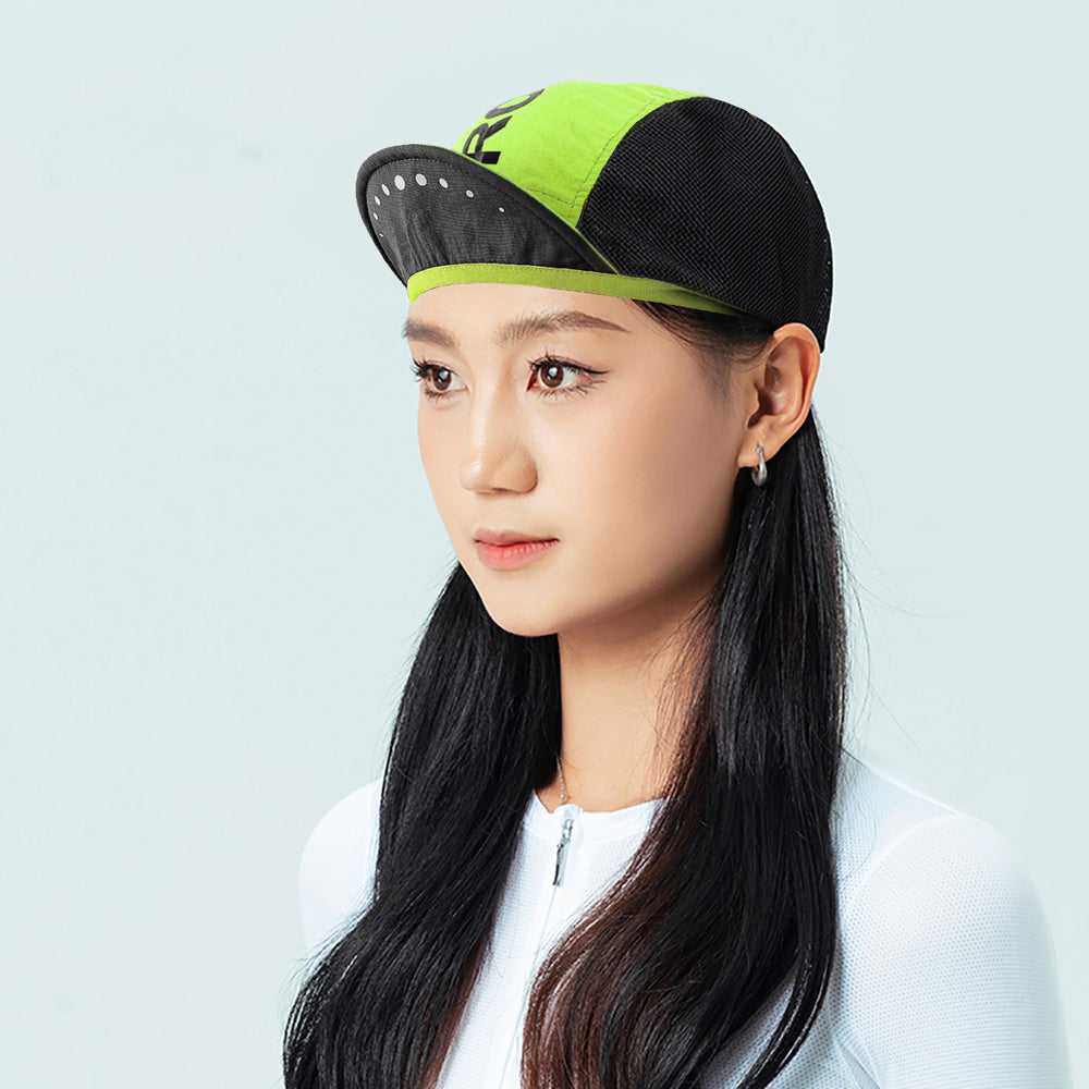 Rockbros Cycling Cap with Visor, Helmet Cover - Green