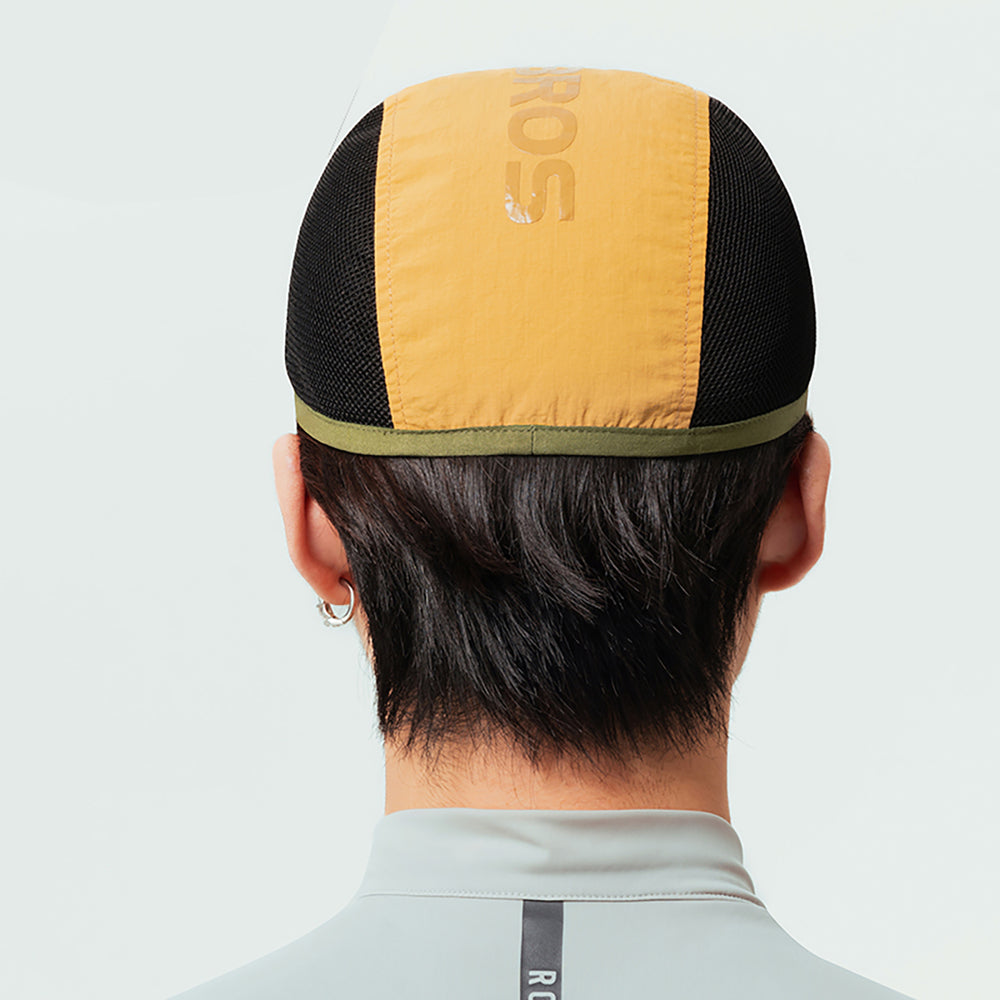 Rockbros Cycling Cap with Visor, Helmet Cover - Yellow