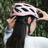 Rockbros cykelhjelm med visir, aftagelige UV-briller, aftagelige visir, unisex - pink