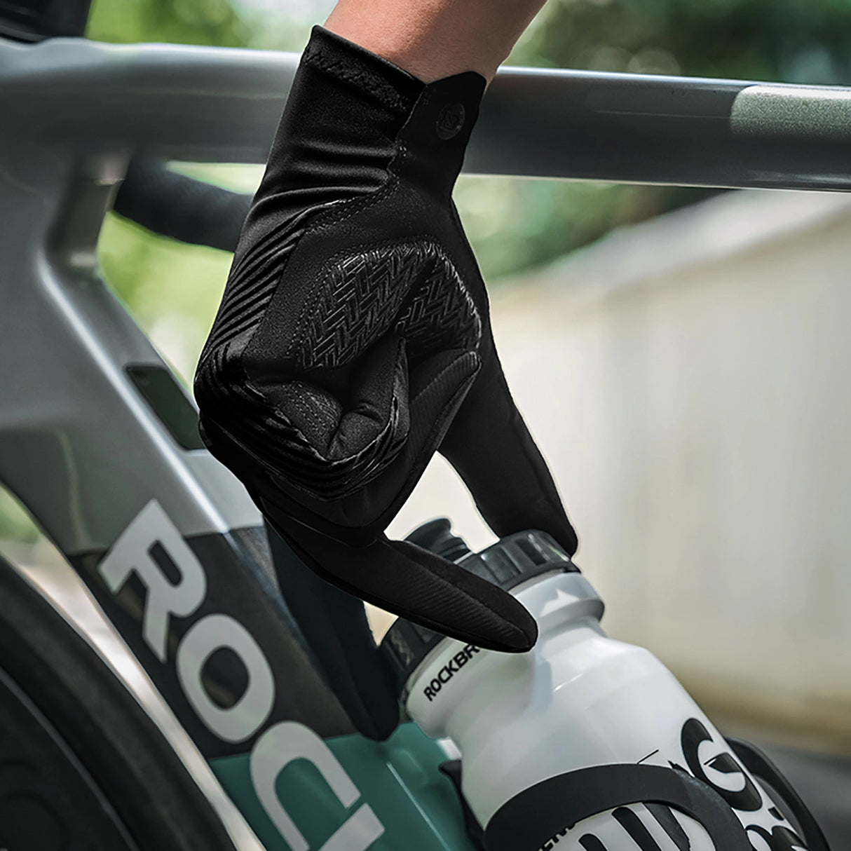 Rockbros cykelhandsker forår/sommer/høst, fuld størrelse: XL - sort