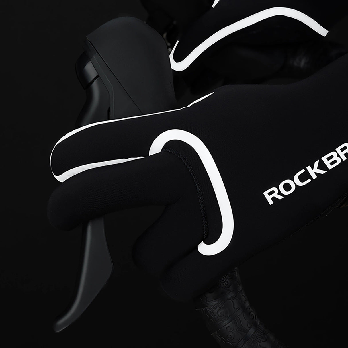 Rockbros vandtætte cykelhandsker, størrelse: S/M - sort