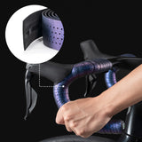 Rockbros Handlebar Tape perforeret silikone med kameleon effekt - lilla