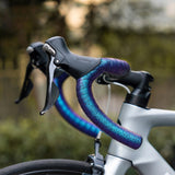 Rockbros Handlebar Tape perforeret silikone med kameleon effekt - lilla