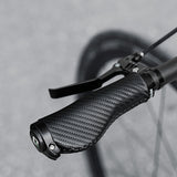 Rockbros-cykelgreber: krøllede ergonomiske anti-glidgreber - sorte