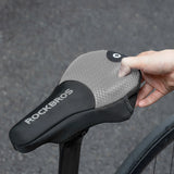 Rockbros-dæksel for cykelsæde-pude størrelse L - grå