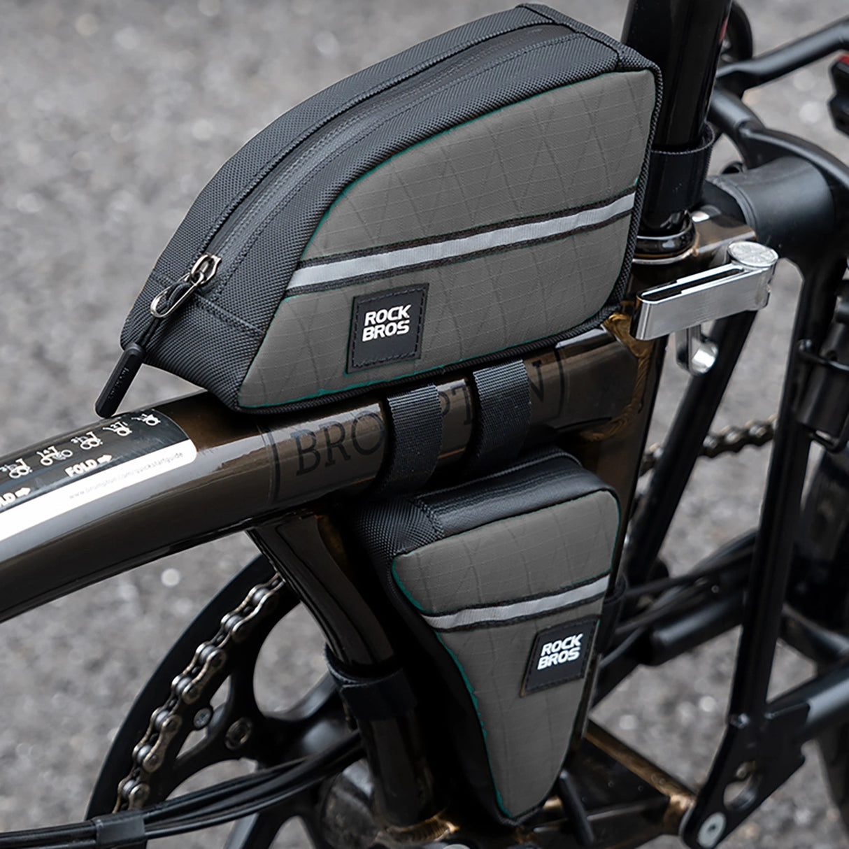 Rockbros Triangle Bike Frame Bag 0,8l - Brunt