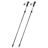 Qunature Nordic Walking Trekking Pole Aluminium 110 - 130 cm 1 stk. - Brunt