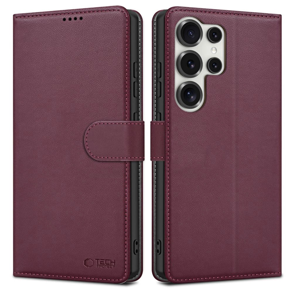 Tech-Protect Wallet Case til Samsung Galaxy S25 Ultra - Burgundy
