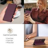 Tech-Protect Wallet Case til Samsung Galaxy A16 4G / 5G - Burgundy