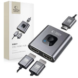 Tech-Protect HB07 HUB Adapter 2in1 HDMI 4K 60HZ - grå