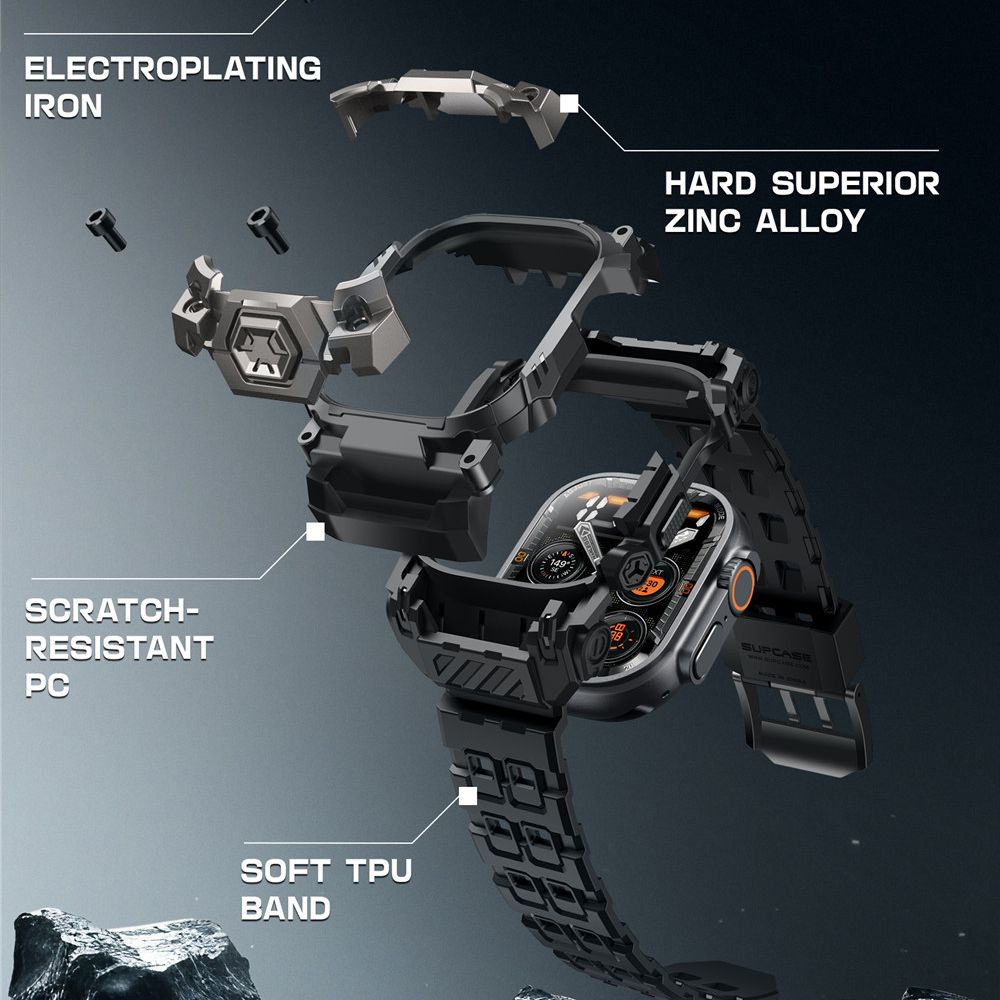 Supcase Unicorn Beetle Ore Case til Apple Watch Ultra 1 / 2 49mm - sort