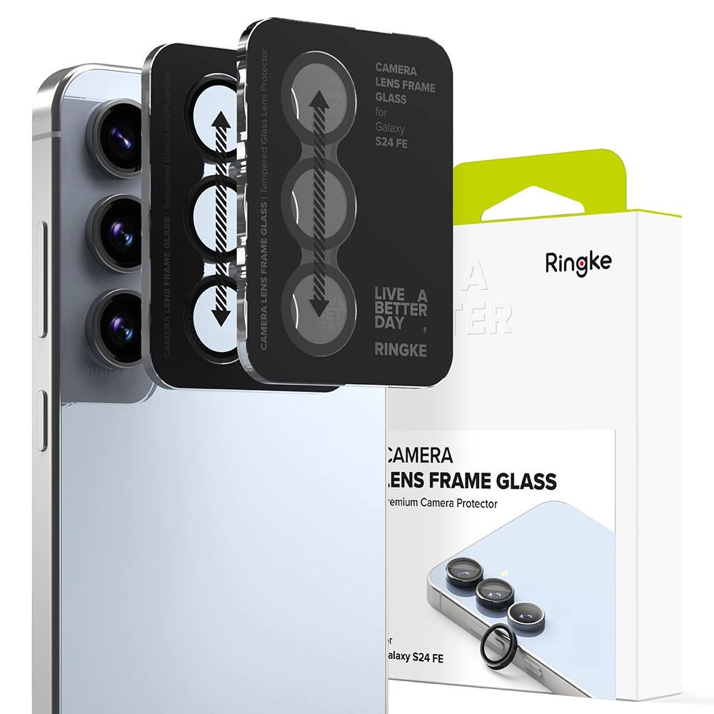 Ringke Camera Frame Protector 2-pack til Samsung Galaxy S24 FE - sort