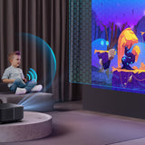 Yaber K3 Pro LCD FullHD 1080p Multimedia projektor med JBL højttalere og subwoofer - sort