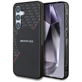 AMG Double Layer Rhombs MagSafe Case for Samsung Galaxy S25 - Black/Red