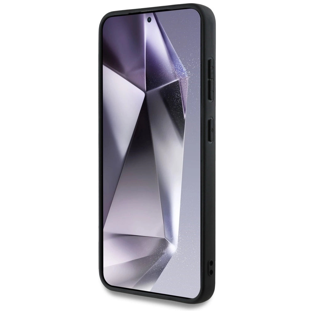 BMW læder Big Wordmark Case til Samsung Galaxy S25 - sort