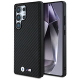 BMW læder Carbon MagSafe Case til Samsung Galaxy S25 Ultra - sort