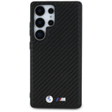 BMW læder Carbon MagSafe Case til Samsung Galaxy S25 Ultra - sort