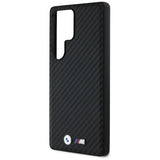 BMW læder Carbon MagSafe Case til Samsung Galaxy S25 Ultra - sort